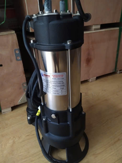 Bơm chìm nước thải Showfou Model SHm-1500F 1.5Kw