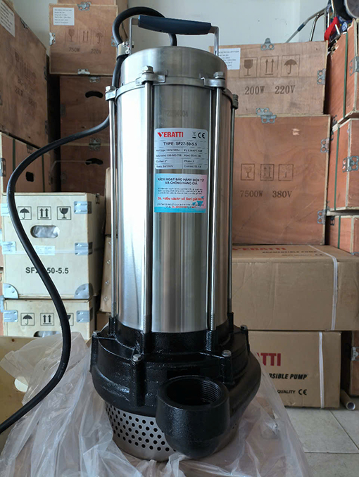 Bơm chìm nước thải Veratti Model SF27-50-5.5